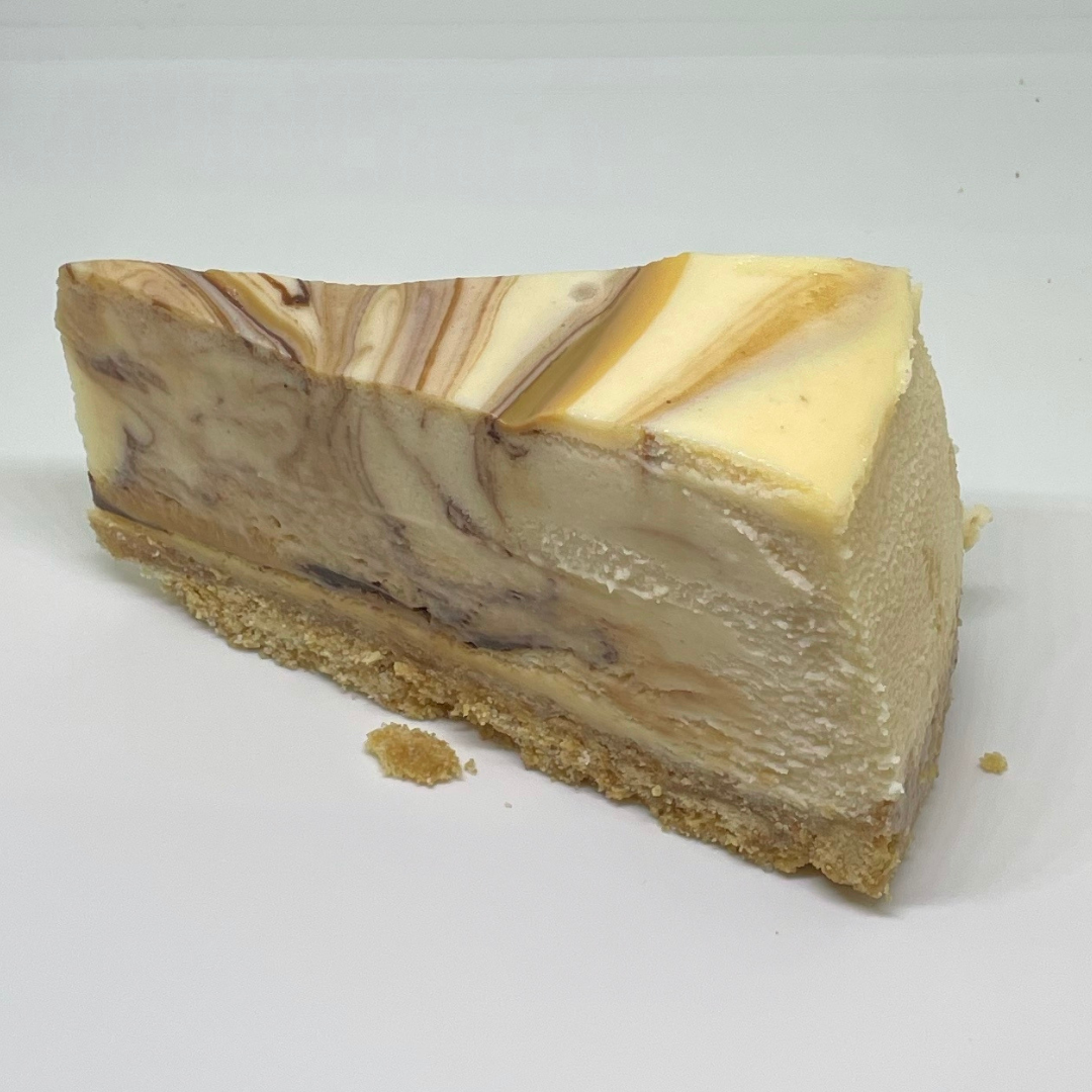 Belgian Chocolate and Salted Caramel Swirl Cheesecake